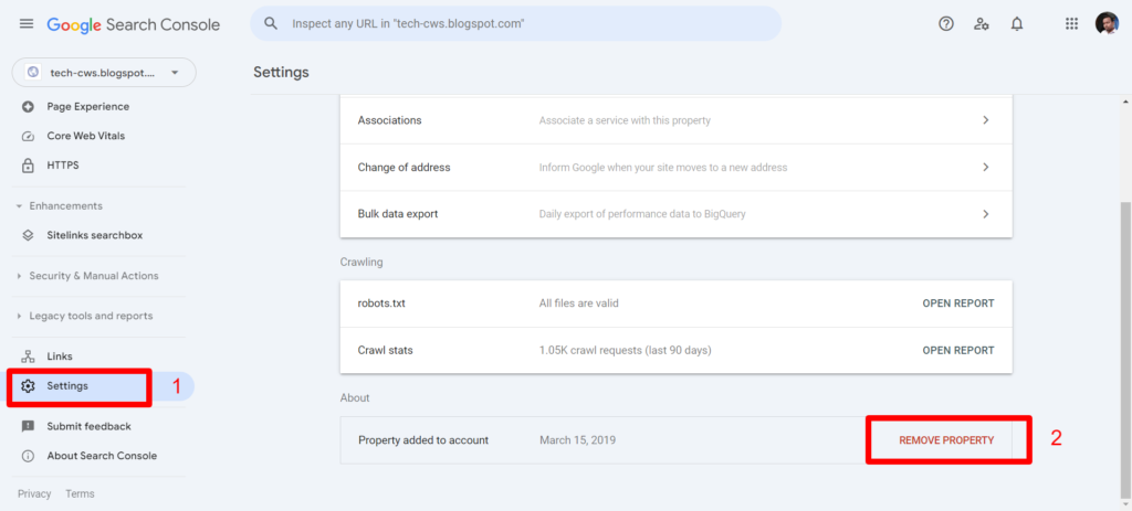 Google Search Console Se Website Kaise Remove Kare